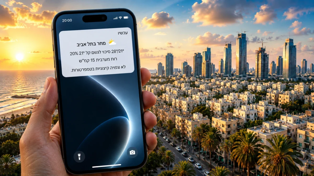 ה־AI יכול לשלוח לכם את התחזית למחר — מגדירים פעם אחת ושוכחים